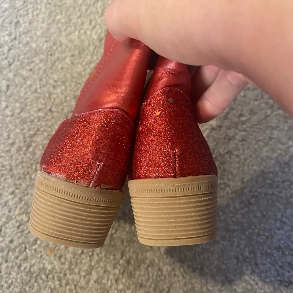 Disney Jessie Boots Sz 11/12 Kids Girls Red Toy Story Cow Girl